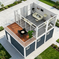 Unité de conteneur préfabriqué FLKT, classe modulaire, dortoir pour étudiants, maison mobile en conteneur maritime