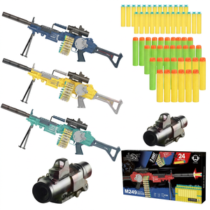 Pistolet à balles souples pas cher, en plastique ABS, avec éjection de douilles, pour tir continu automatique électrique AWM Sniper pour adultes - Product Image 1