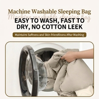 Sac de couchage compact 4 saisons, résistant, 2,4 kg, imperméable, rembourrage en coton, enveloppe, pour le camping, la randonnée, le froid