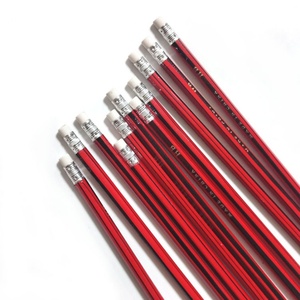 Juego de Lápices HB Rojos y Negros Clásicos de 17.5 cm de Largo con Logotipo Personalizado y Empaque Exterior, para Uso Escolar y de Oficina - Product Image 6