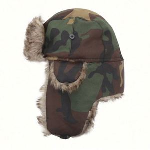 Chapeau d'hiver russe en fausse fourrure douce avec cache-oreilles, style bombardier, pour ski, chasse, fête, sport et pêche - Product Image 4
