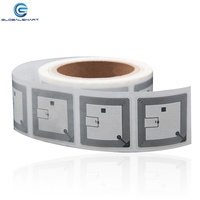 Etiqueta RFID ISO 18000-6C, Etiqueta Pasiva UHF de 860-960 MHz, Etiqueta Adhesiva RFID para Gestión de Inventario de Activos, Almacenes y Supermercados