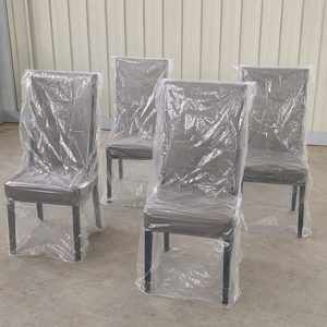 Housse <span class=keywords><strong>de</strong></span> chaise transparente TIANFENG en <span class=keywords><strong>film</strong></span> plastique PE, imperméable et anti-poussière, 40g/m², sac <span class=keywords><strong>de</strong></span> protection pour meubles pour déménagement, stockage, hôtel - Product Image 5