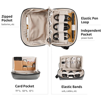 Mini sac de transport étanche pour accessoires électroniques, câbles, téléphones, batteries, cartes SD, organiseur de technologie de voyage