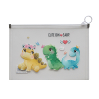 Vente en gros Sac pochette étanche A5 en plastique avec fermeture éclair pour classeurs de documents à l'école et au bureau