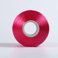 Fil de polyester texturé haute ténacité écologique et coloré, fil FDY brillant 36F, bobine pour le tricot et le tissage de ruban