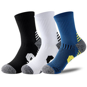 BiLu Low MOQ Custom Cycling Socks Mid Cut Patterned Design Multi Color Customizable Logo Anti Slip Sole for Outdoor Sports - Product Image 1