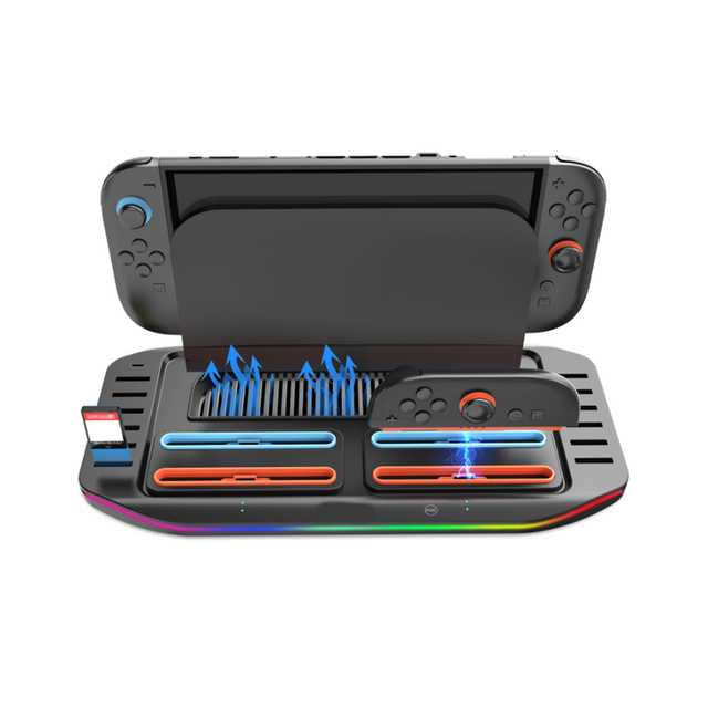 Storage Station Charging Dock Charger with 12 Game Card Slots for Nintendo Switch 2 for Switch2 Console Controller Charger Base