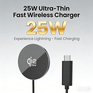 Chargeur sans fil rapide Qi2.2 25W officiel vérifié, avec logo personnalisé pour IPH 16/17 pour <span class=keywords><strong>Google</strong></span> Pixel - Product Image 1