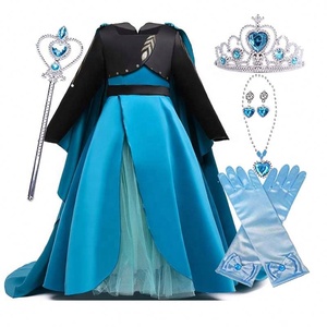 Costume da Regina per la Cerimonia di Incoronazione, Abito da Principessa <span class=keywords><strong>Elsa</strong></span> 2, Vestito per Bambine, Costume da <span class=keywords><strong>Elsa</strong></span> per Bambini - Product Image 2