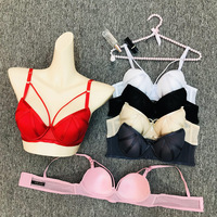 Soutien-gorge push-up demi-bonnet anti-affaissement pour femmes, style européen et américain, lingerie transparente sexy, fin et esthétique pour l'été, rehausseur de petite poitrine