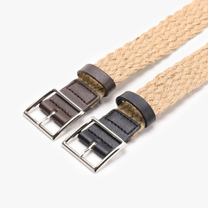 Cintura da Donna Personalizzata in Corda di Canapa Naturale Intrecciata, con Design a Intreccio e Cintura in Pelle PU di Alta Qualità - Product Image 3