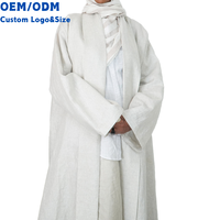 Kimono Abaya pour femmes musulmanes, tissu léger et respirant, à manches ouvertes, tendance, pour le Ramadan, l'iftar, les banquets familiaux, OEM et ODM