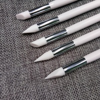 Ensemble de 3 brosses à ongles en silicone personnalisées en usine, à tête simple et double