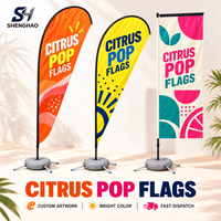 Drapeau en polyester à plumes écologique, portable, à levage automatique, en fibre de carbone, 35 mph, séchage rapide, anti-plis