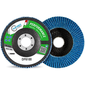 Disque à lamelles Fervi Performance 115 mm, abrasif sans fer pour ponçage du métal - Product Image 1