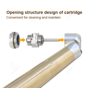 Equipo Dental: Pieza de Mano Quirúrgica de Alta Velocidad con Turbina de Aire, LED y Antirretorno de 45 Grados - Product Image 3
