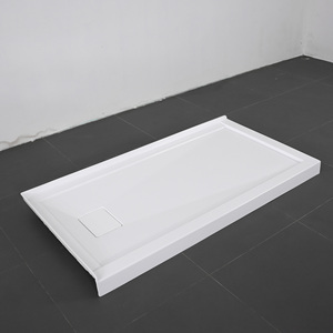 CUPC 60x36 pulgadas Acrílico Alcoba <span class=keywords><strong>de</strong></span> 2 paredes Umbrales dobles <span class=keywords><strong>Ducha</strong></span> blanca Bandeja blanca/sartén Precio barato Características populares para Baño - Product Image 6