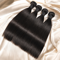 Lots de Cheveux Humains Vierges Vietnamiens Bruts 12A Non Traités, Lisses Comme des Baguettes, Double Tirage, Cuticules Alignées, Vente en Gros