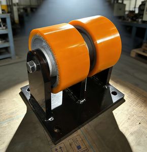 Ruedas Industriales Super Resistentes <span class=keywords><strong>de</strong></span> 6, 8, 10 <span class=keywords><strong>y</strong></span> 12 Pulgadas, <span class=keywords><strong>de</strong></span> Poliuretano sobre Hierro Fundido, Ruedas Giratorias Dobles, Personalizables - Product Image 2