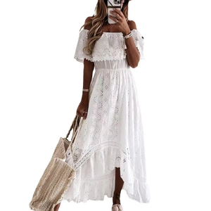 Low Price White Gypsy Dress Natural Cotton Material | Alibaba.com