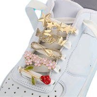 Breloques en métal tendances personnalisées pour chaussures de femmes Décoration de lacet de bricolage avec accessoires de boucle de chaussure
