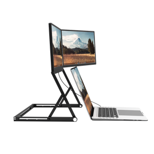 จอภาพพกพาแบบพับได้ OEM ขนาด 15.6 นิ้ว ไม่ต้องใช้ไดรเวอร์ ความละเอียด 1080P IPS สำหรับต่อขยายหน้าจอแล็ปท็อป แบบ Type-C HDMI พร้อมลำโพงในตัว - Product Image 5