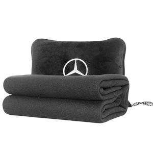 Изготовленным на заказ логосом портативный фланель флис Двусторонняя сложить 2 в 1 Подушка Одеяло с застежкой-молнией для офиса для путешествий самолет - Product Image 5