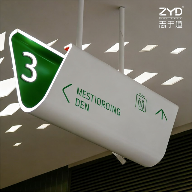 Customized Aluminum Flight Information Display and International Check-in Directional Signage with LED Illumination Subway