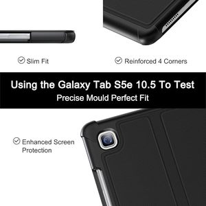 Funda trasera dura de <span class=keywords><strong>PC</strong></span> para Samsung Galaxy Tab S5e 2019 10,5 pulgadas, soporte Premium a prueba de golpes Folio y ángulos de visión múltiple - Product Image 4