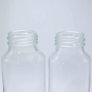 Bouteille en verre borosilicate transparente Voss avec bouchons à vis de 250 ml/300 ml/350 ml/375 ml/400 ml/500 ml/750 ml/800 ml pour jus et lait - Product Image 2
