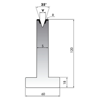 Poinçon supérieur CNC Miharting pour presse plieuse universelle - Outil de formage métallique durable en acier trempé résistant à l'usure, poli