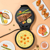 Zogifts Ménage Double face Chauffage Petit Déjeuner Maker Pancake Électrique Casserole Crêpes Et Crêpières
