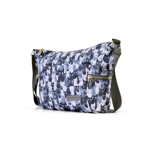 Bolso cruzado de nailon ligero con múltiples bolsillos y cremalleras, bolso bandolera informal para mujer, mochila de pecho para viajes al aire libre - Product Image 4