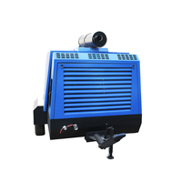 Compresseur d'air portable diesel à vis 10 bars 310 CFM mobile avec système de pompe de surpression, moteur neuf OEM