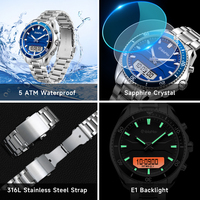 Montre de prière islamique, montre Azan musulmane, boussole Qibla, heure de prière Fajr, horloge de pèlerinage, montre arabe