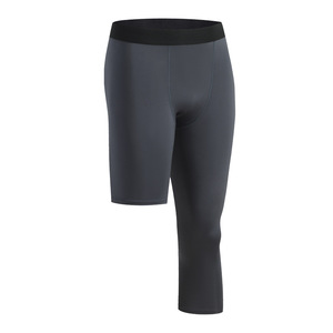 Collant de Compression <span class=keywords><strong>Homme</strong></span> à une Jambe, <span class=keywords><strong>Pantalon</strong></span> Court, Legging, Idéal Basket-ball, Football, Yoga et Fitness - Product Image 6