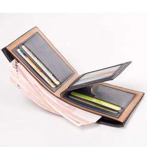 Nouveau Portefeuille Homme Vintage en Cuir de Luxe K20, Court et Fin, avec Pince à Billets et Porte-Cartes de Crédit - Product Image 5