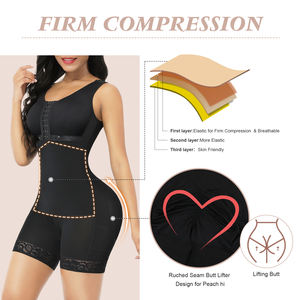 Livraison immédiate Service Shaper Para Mujer Body Shaper Fermeture éclair latérale Shapewear Bodyshaper Colombien Shaper Wholesale Invisible Shapewear - Product Image 3