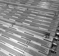Banda Transportadora de Cadena de Acero Inoxidable Usada de Alta Capacidad para Restaurantes y Comercios, Duradera, Antibacteriana y Resistente al Aceite