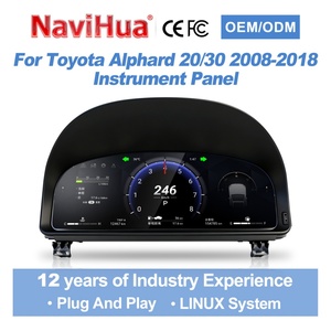 NaviHua New Design <b>Car</b> <b>Digital</b> Cluster Auto <b>Speedometer</b> Linux System Carplay LCD Instrument <b>for</b> Toyota Alphard 20Series 30Series - Product Image 2