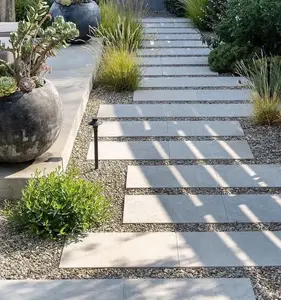 Prix d'usine, pavé de granit décoratif de jardin, dalles de granit bon marché