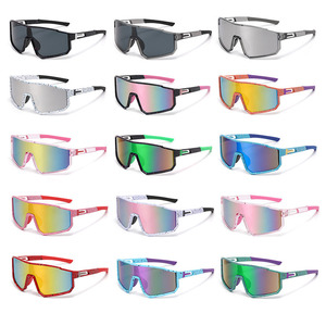 Wholesale Custom Men Women Outdoor Oversize Baseball Running Riding Golf Cycling Glasses Promotional Colorful Sport Sunglasses