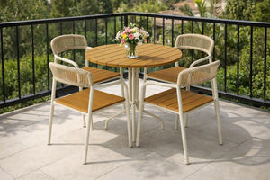 [BeNK] New Design 5PC Durable Outdoor Rope <b>Dining</b> <b>Set</b> for Outdoor Garden Porch Garden Backyard Lawn Furniture - Product Image 2