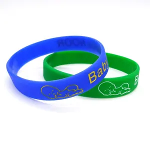 Pulseiras de silicone para crianças, pulseiras de cor brilhante para meninos e meninas personalizadas com logotipo de silicone cristão