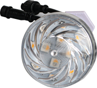 SHIJI Vente en gros extérieur 60mm Décoration Cabochon LED Pixel Light RGBW Point Lights Source