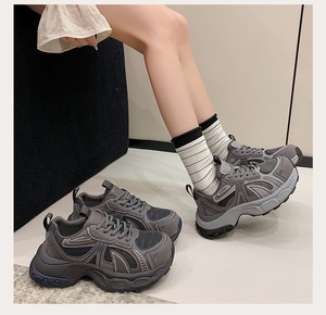 High-end Walking <b>Shoes</b> 2026 New <b>Height</b> <b>Increasing</b> Breathable Mesh Upper Soft-Tread Casual <b>Shoes</b> Women's Sports Running <b>Shoes</b> - Product Image 5