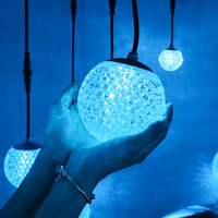 Lumière LED à points de pixels RVB RVBW adressable avec contrôle DMX512 à émission 360° pour spectacle lumineux et décoration