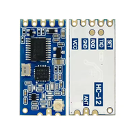 Módulo Bluetooth Serial Inalámbrico de Largo Alcance HC-12 SI4438 de 433MHz con Antena, Distancia de Comunicación de 1000M