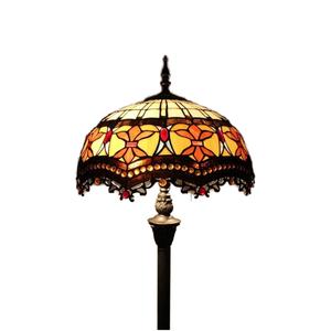 Lámpara de Pie de Vidrio Estilo Barroco Moderno de 16 Pulgadas, LED Regulable, Luz Blanca Cálida, Base E27, Alto CRI 80, Garantía de 2 Años, 50,000 - Product Image 3